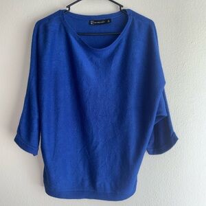 New York & Company Cobalt Blue Crewneck Sweater